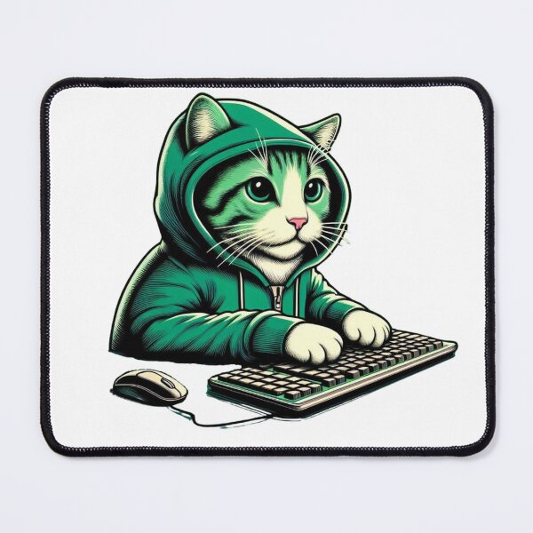 Item preview, Hacker Cat Coding designed and sold by PrometheanAppCo.