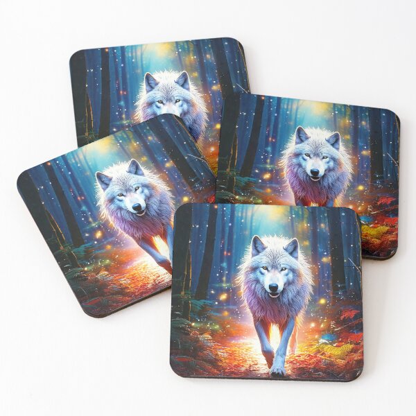 Item preview, Magical White Wolf designed and sold by Kspirit Designs.