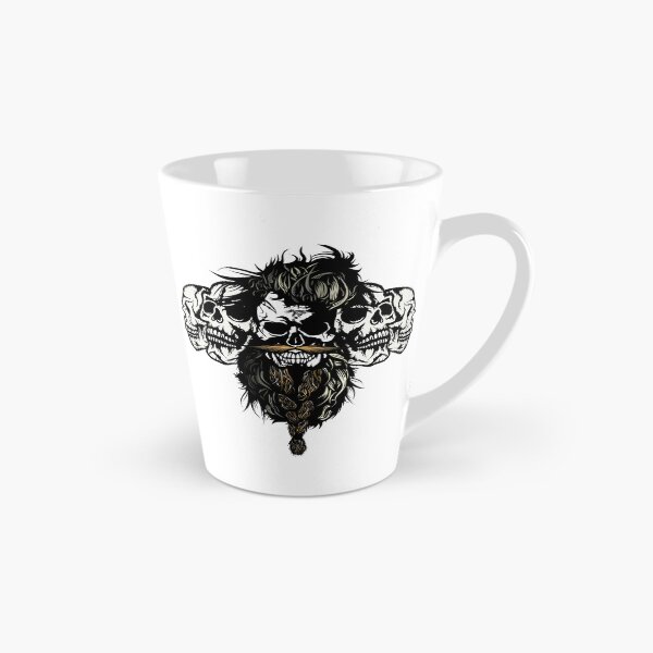 Item preview, skull hipster bearded skull beard mustache mustached fancy design designed and sold by Achille3777.