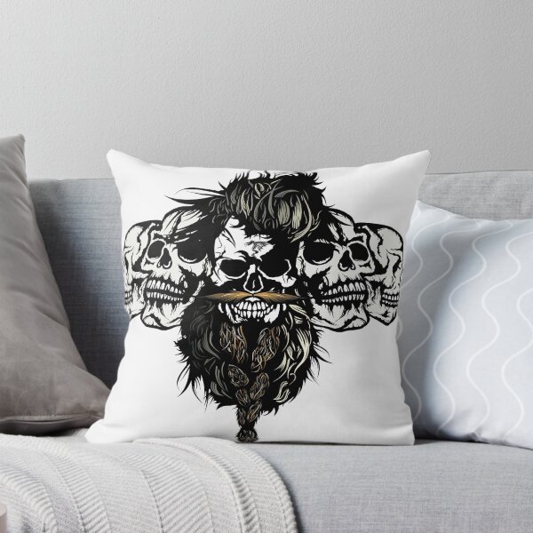 Item preview, skull hipster bearded skull beard mustache mustached fancy design designed and sold by Achille3777.