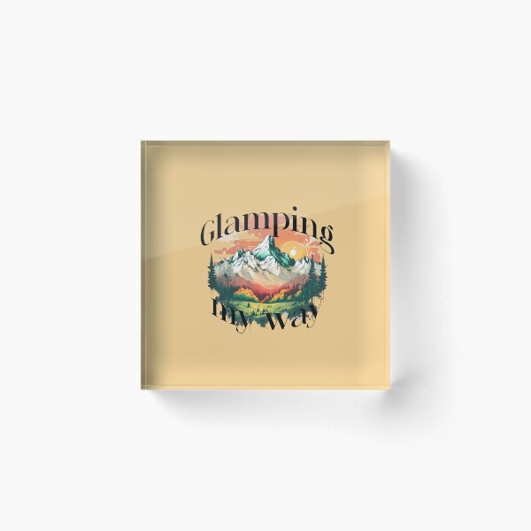 Item preview, experience glamping, fancy camping designed and sold by CammiesShop.