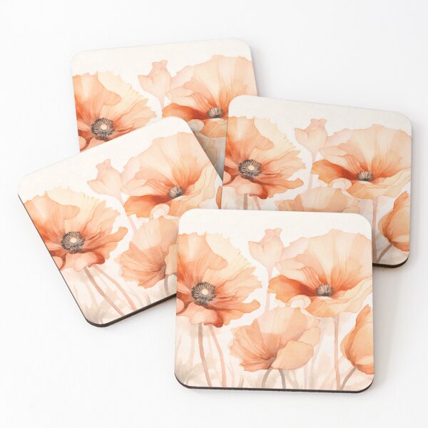 Item preview, Peach Poppy Petal Summer Serenade designed and sold by artsandsoul.