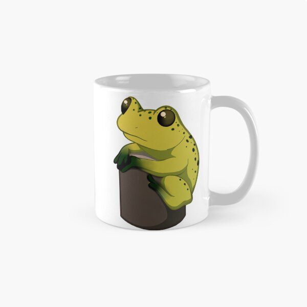 Item preview, Spotty Yellow Frog on a Log designed and sold by RandomGingerArt.