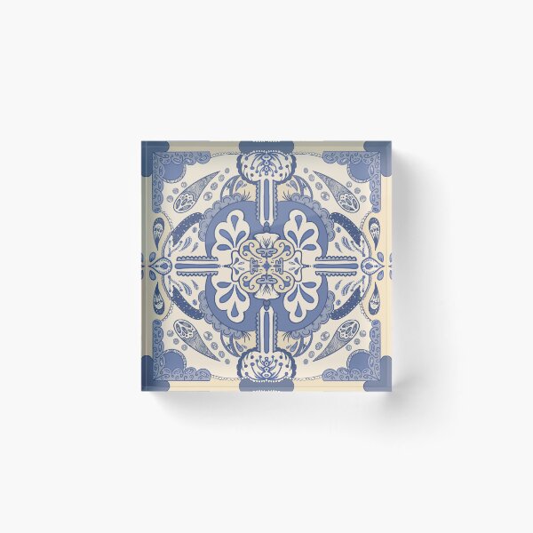 Item preview, Vintage Portuguese Tile Inspired Digital Design designed and sold by JaiRoseDesigns.