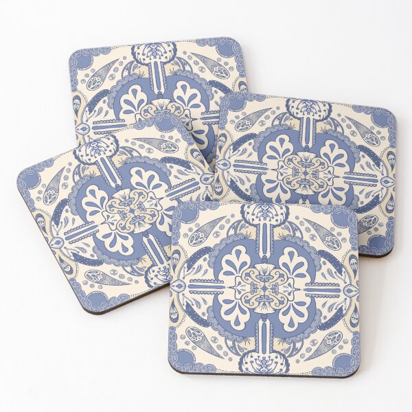 Item preview, Vintage Portuguese Tile Inspired Digital Design designed and sold by JaiRoseDesigns.