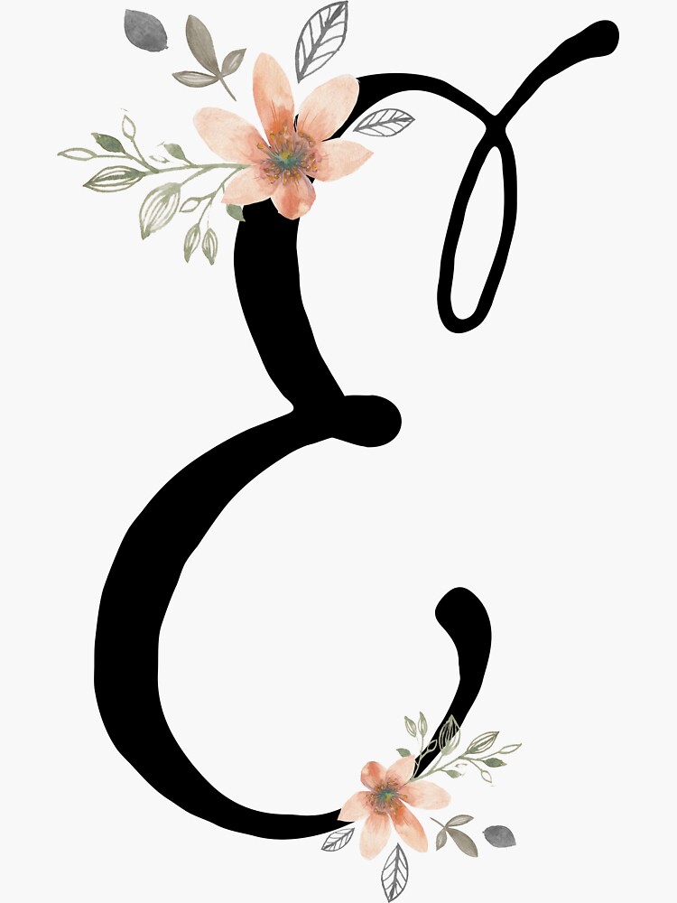 Monograma E de MaPetiteFleur