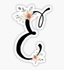 Monogram E Sticker