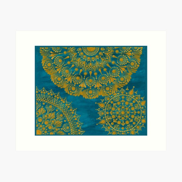 Item preview, Mandala Dotting Art Rectangular designed and sold by Cosdot.