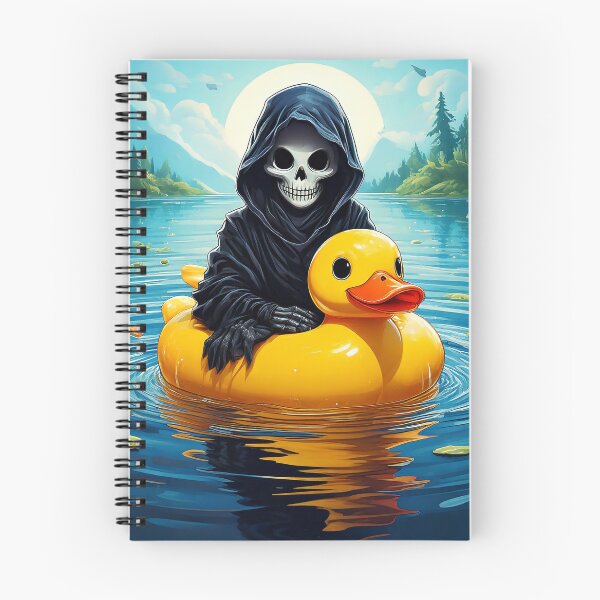 Item preview, Grim Reaper Rides a Rubby Ducky designed and sold by Kspirit Designs.