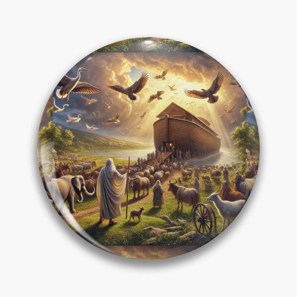 Item preview, "Two of Every Kind" – The Gathering of Animals to the Ark Verse: Genesis 6:20 (KJV) designed and sold by Meta2Physical.