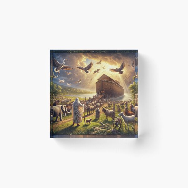 Item preview, "Two of Every Kind" – The Gathering of Animals to the Ark Verse: Genesis 6:20 (KJV) designed and sold by Meta2Physical.