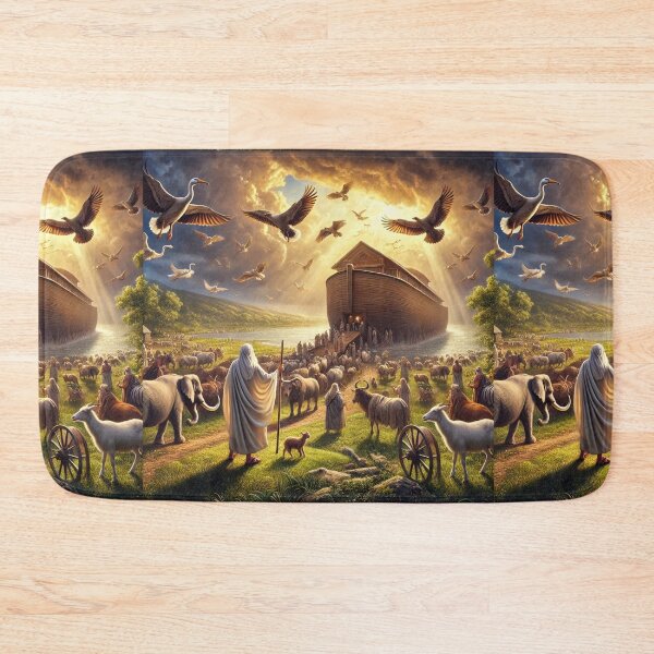 Item preview, "Two of Every Kind" – The Gathering of Animals to the Ark Verse: Genesis 6:20 (KJV) designed and sold by Meta2Physical.