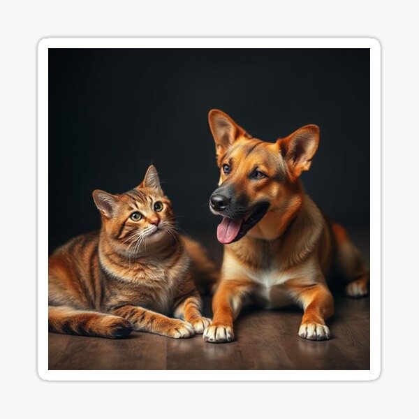 Item preview, Cat and Dog designed and sold by worldbyus.