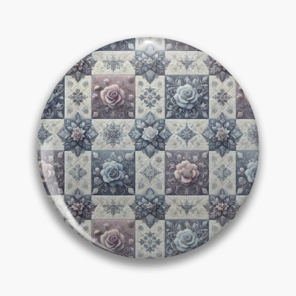 Item preview, Frosted Rose Elegance: Seamless Winter Quilt Pattern designed and sold by Meta2Physical.