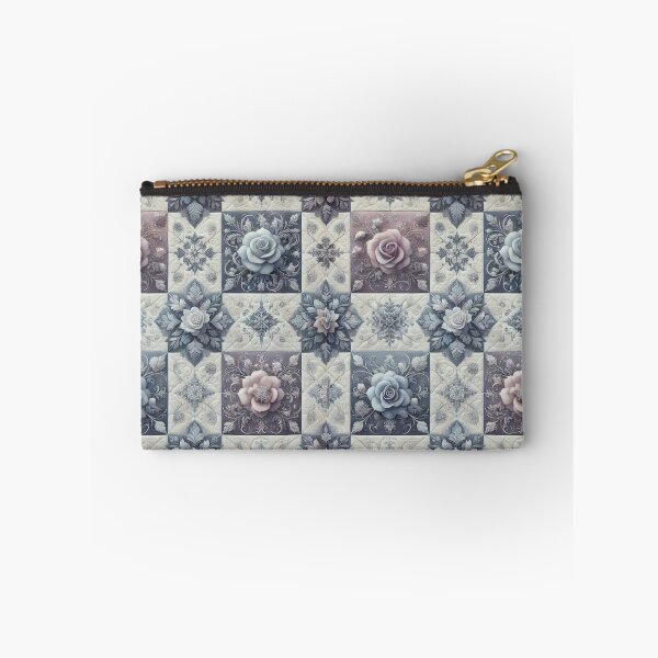 Item preview, Frosted Rose Elegance: Seamless Winter Quilt Pattern designed and sold by Meta2Physical.