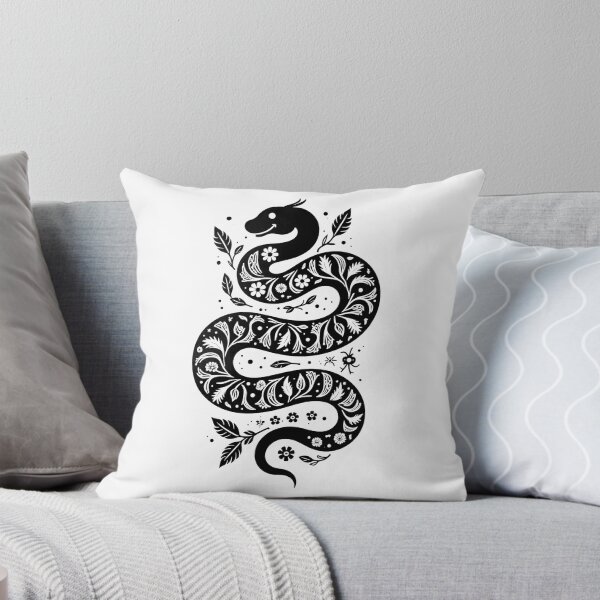 Item preview, Mystical Floral Snake – Boho Folk Art Design designed and sold by SlocifieShop.