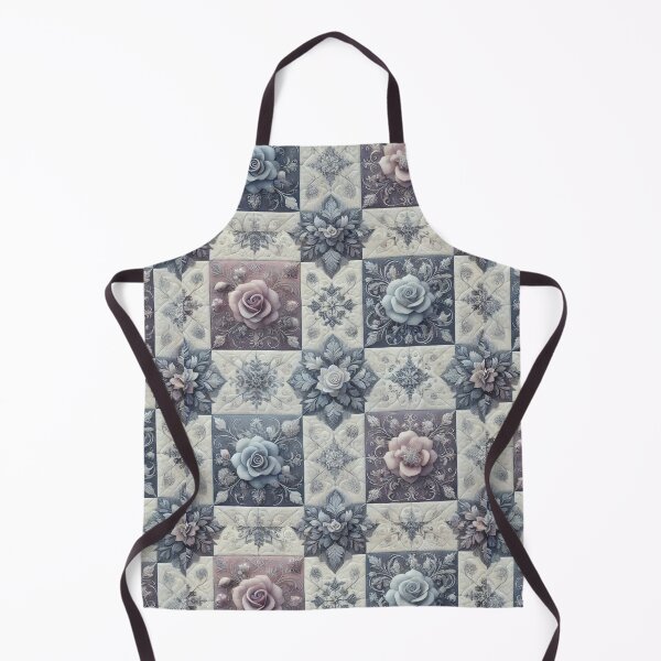 Item preview, Frosted Rose Elegance: Seamless Winter Quilt Pattern designed and sold by Meta2Physical.