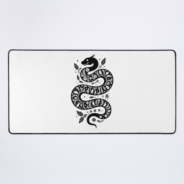 Item preview, Mystical Floral Snake – Boho Folk Art Design designed and sold by SlocifieShop.