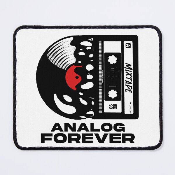 Item preview, Analog Forever - Retro Vintage Blend Vinyl And Mixtape Cassette Tape For Music Lovers designed and sold by Dmetalx Art Apparel.