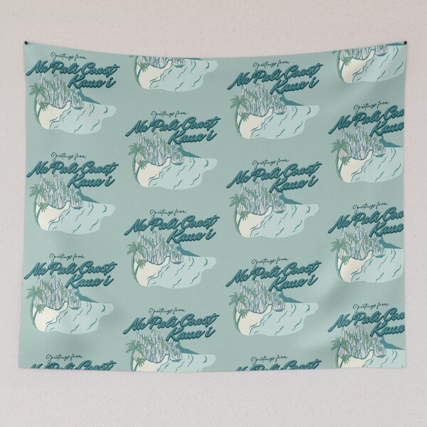 Item preview, Na Pali Coast Kauai Beachfront  designed and sold by Stickers by @molllyclare.