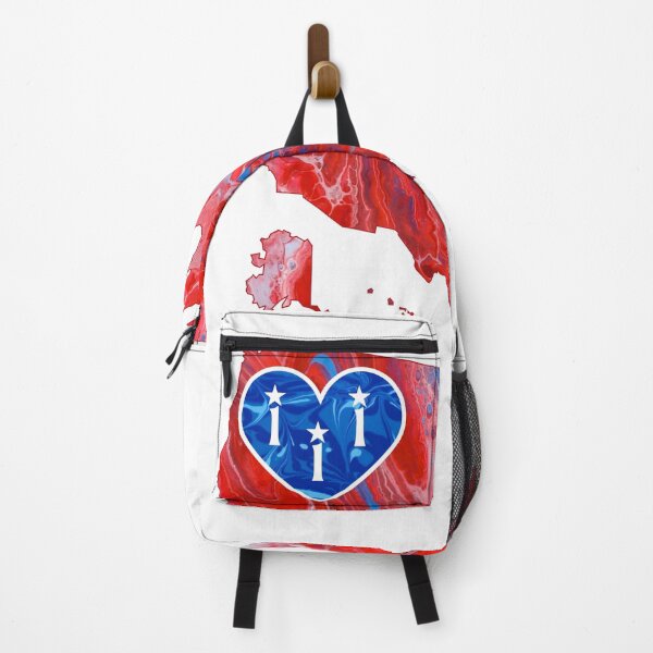 Item preview, USA + Heart - Flow Art / Pour Painting - jdp-04-0026 designed and sold by ANomadDesigns.