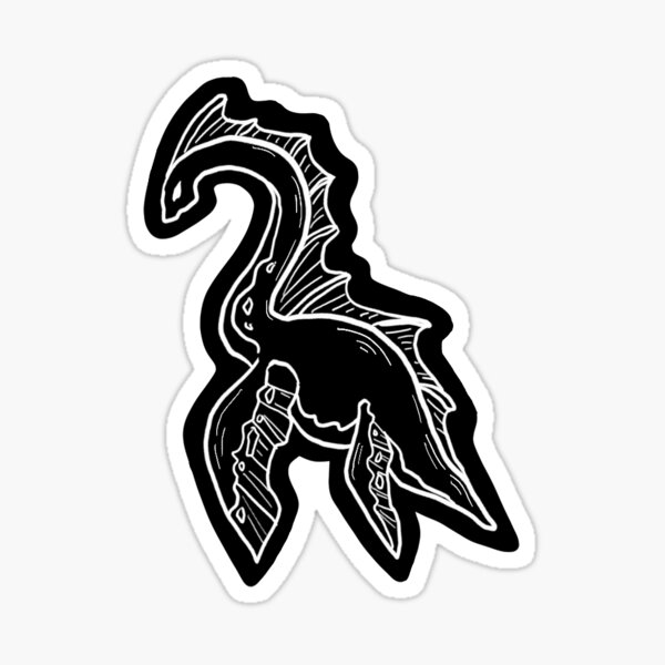 Item preview, Sea Monster Sticker Set - Nessie designed and sold by CHUBBYKRAKEN ART.
