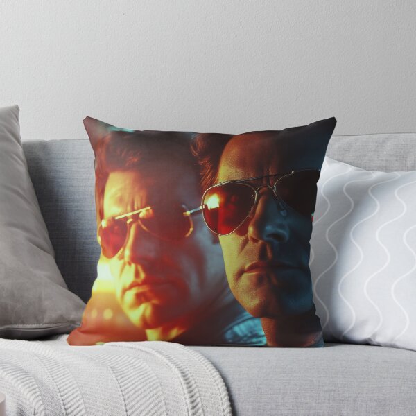 Item preview, Two men in sunglasses stand confidently in a neon-lit urban environment at night, showcasing a retro aesthetic designed and sold by anytka.