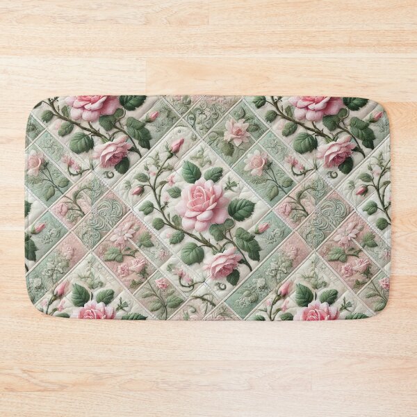 Item preview, Rose Patchwork: Seamless Floral Quilt designed and sold by Meta2Physical.