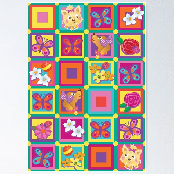 Item preview, Dogs, Butterflies, & Ladybugs designed and sold by Pamelandia.