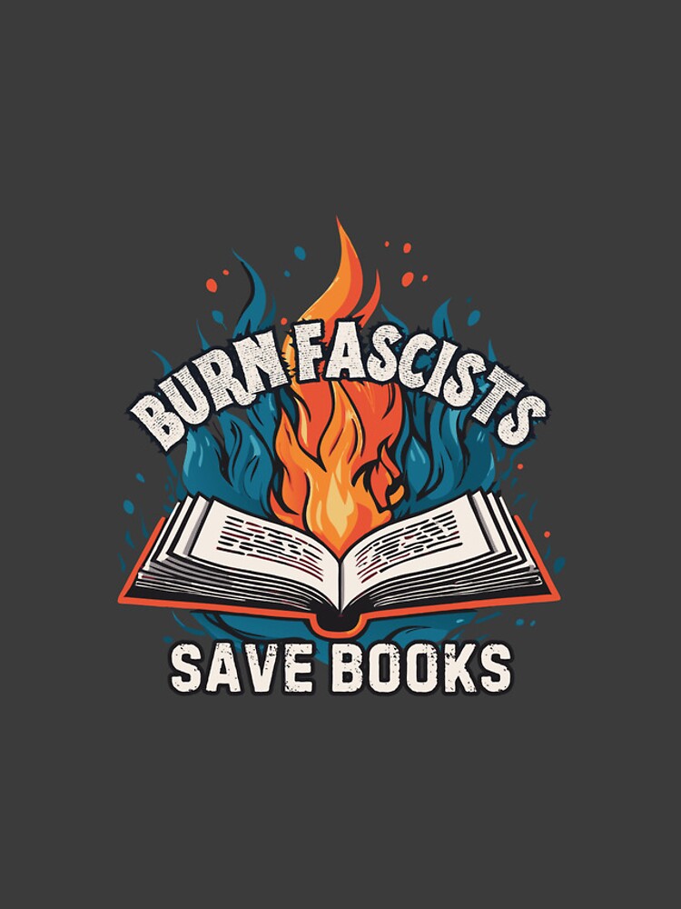 Thumbnail 4 of 4, iPhone Case, Burn Fascists Save Books designed and sold by R-Threads.