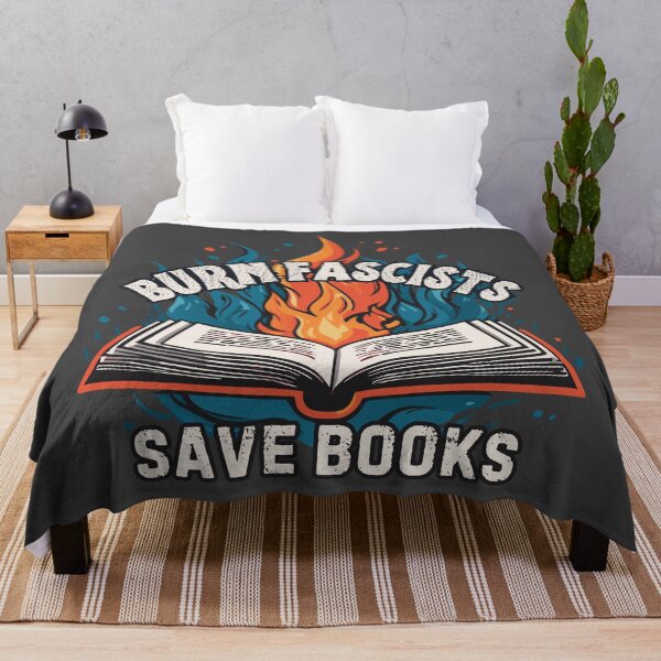 Item preview, Burn Fascists Save Books designed and sold by R-Threads.