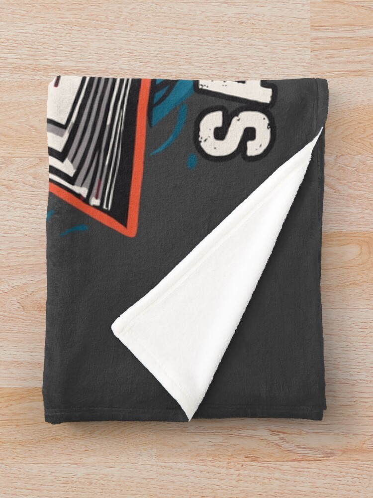 Thumbnail 3 of 6, Throw Blanket, Burn Fascists Save Books designed and sold by R-Threads.