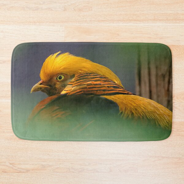 Item preview, Between the Green: Vignetted Gorgeous Golden Pheasant  designed and sold by walkswithnature.