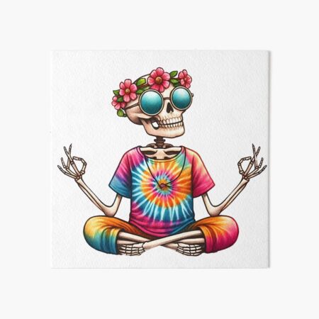 Artikel-Vorschau von Hippie-Skelett, designt und verkauft von MellowPeach.
