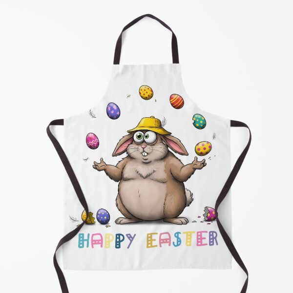 Item preview, Chubby Easter Bunny Juggler with Eggs designed and sold by Drevorezkin.