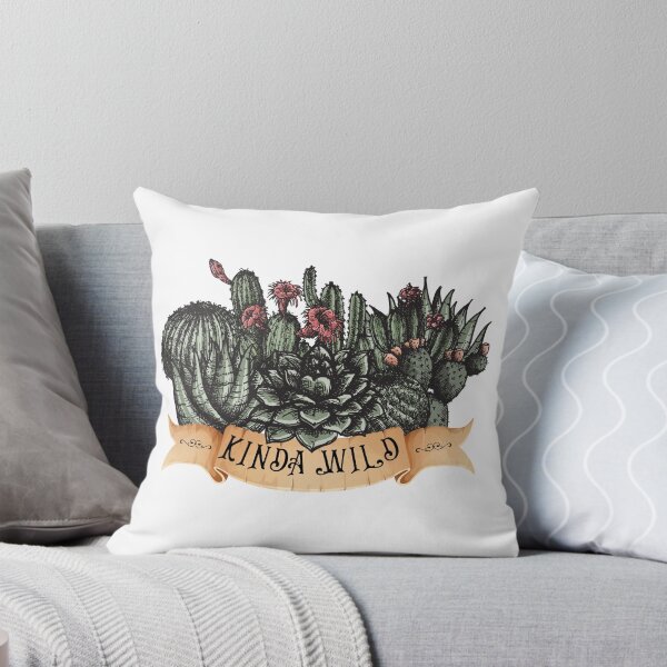 Item preview, Kinda Wild on banner cactus flowers designed and sold by BatJamDesigns.