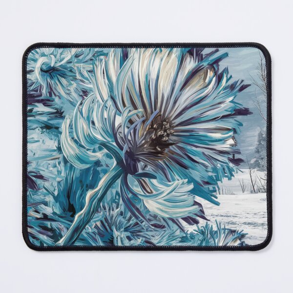 Item preview, Fluffy burdock on a frosty day,oil paint. designed and sold by elegantpaterns.
