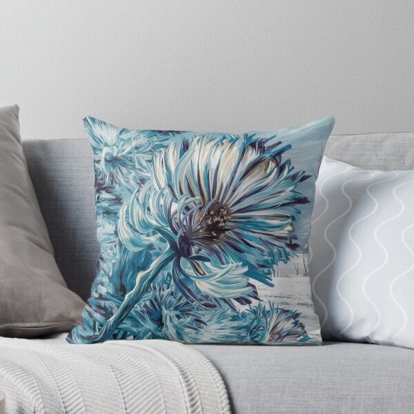 Item preview, Fluffy burdock on a frosty day,oil paint. designed and sold by elegantpaterns.