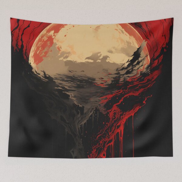 Item preview, Melting Crimson Moon designed and sold by anytka.