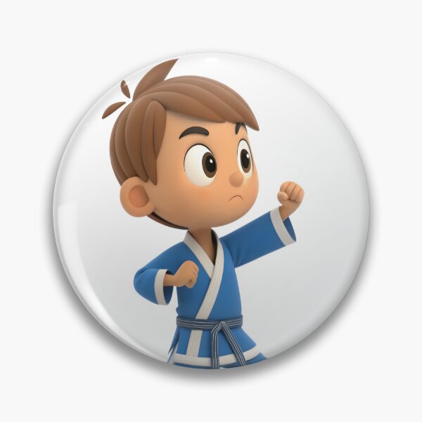 Item preview, 3d cartoon boy in karate gi designed and sold by DuskTillDown.