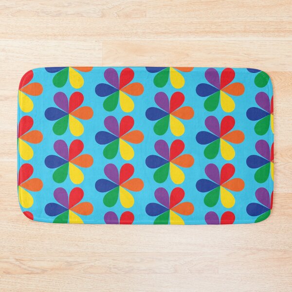 Item preview, Rainbow Flower with black background designed and sold by Kimber Nova.
