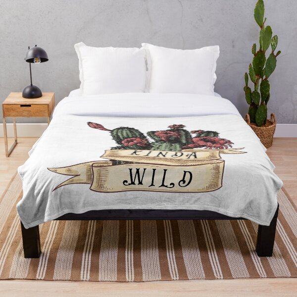 Item preview, Kinda Wild on big banner cactus flowers designed and sold by BatJamDesigns.