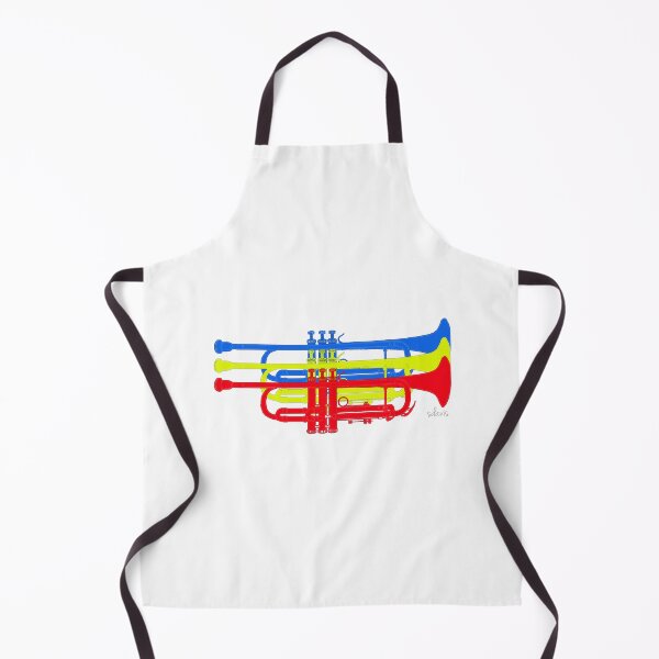 Item preview, Three Trumpets blue yellow red designed and sold by mandalafractal.