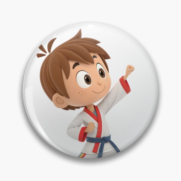 Item preview, 3d cartoon boy in karate gi designed and sold by DuskTillDown.