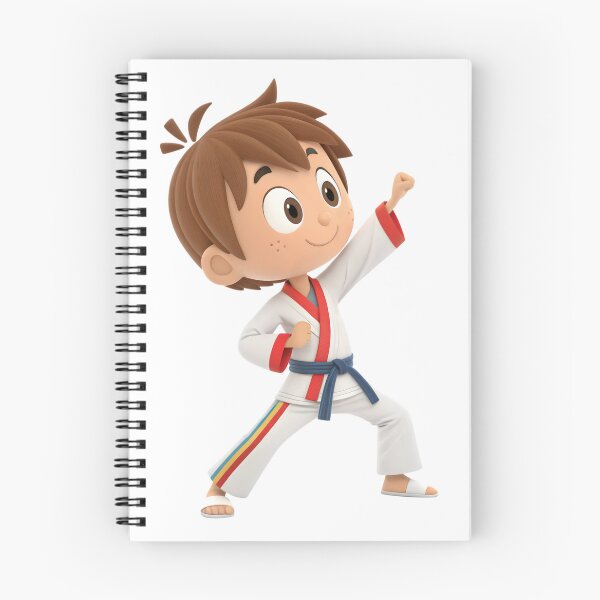 Item preview, 3d cartoon boy in karate gi designed and sold by DuskTillDown.