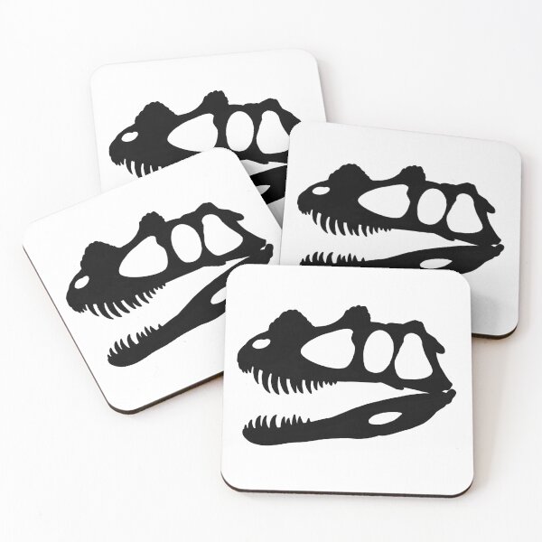 Item preview, Ceratosaurus Fossil Skull Silhouette - Black designed and sold by Noktivus.