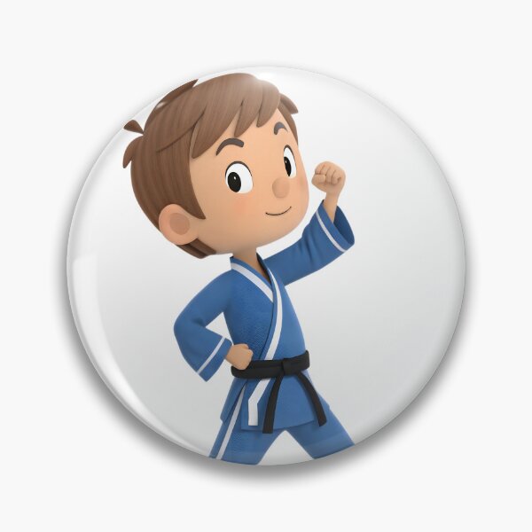 Item preview, 3d cartoon boy in karate gi designed and sold by DuskTillDown.
