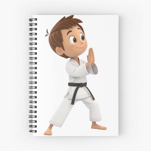 Item preview, 3d cartoon boy in karate gi kimono designed and sold by DuskTillDown.
