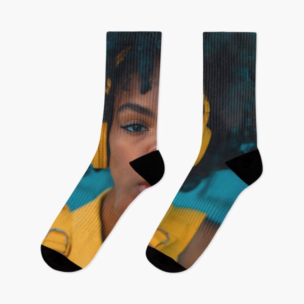 Item preview, Young woman with yellow headphones designed and sold by anytka.