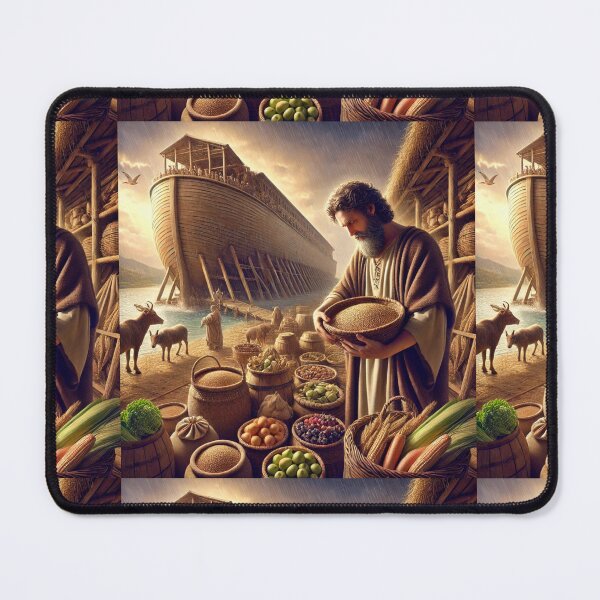 Item preview, "Gathering Provisions for the Ark" – Genesis 6:21 Verse: Genesis 6:21 (KJV) designed and sold by Meta2Physical.